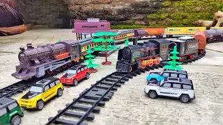 Assembling and Discovering a Classic Steam Locomotive with Long Carriages