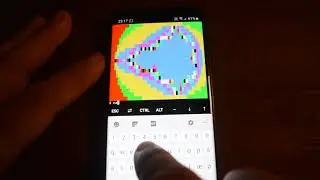 Android phone BASH Mandelbrot set Termux