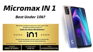 Micromax in 1 smartphone features and speciations