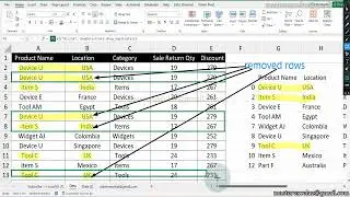 How to remove duplicate row records using python formula in excel
