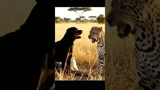 Brave Dog Saves Cat Kitten from Leopard 🐆 | Hero Dog Moment😺🐅🐕&zwj;🦺
