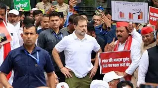 INDIA Alliance Protest March: Bihar SIR के खिलाफ विपक्ष का हल्लाबोल | Rahul Gandhi। Akhilesh Yadav