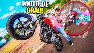 LEVEI MINHA MOTO DE GRAU PARA CASA * tomei um tombo na frente dos meus amigos *