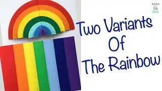Two Variants of The Felt  Rainbow For Quiet Book