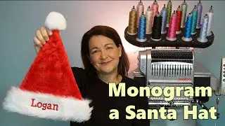 Monogram a Santa Hat with your Melco Embroidery Machine