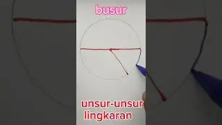 unsur-unsur lingkaran #lingkaran #diameter #jarijari