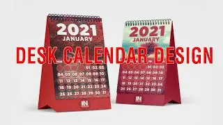 How to make calendar design 2021 with illustrator & mockup making for beginner
