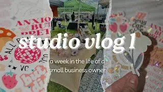 Подготовка к рынку // Неделя из моей жизни // Ежедневники малого бизнеса // Studio Vlog 1