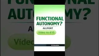Functional Autonomy #education | #net #cucetpg #cpet | #ytshorts #viral #shorts