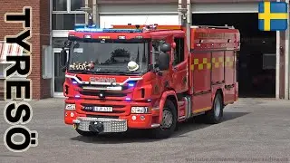 Fire and ambulance call in Tyresö /Södertörns brandförsvar utryckning [SE | 6.2023]