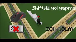 SHİFTSİZ YOL YAPMAK? &Ccedil;OK KOLAY! - minecraft sonoyuncu creative