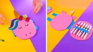 Bright Paper crafts for School. Toys, Cards, Funny games