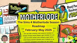 The Sims 4 Motherlode Season Road Map Reveal