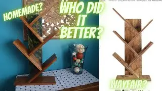 RECREATING A GEOMETRIC BOOKSHELF FROM WAYFAIR | DIY PROJECT