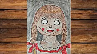How to Make Annabelle Doll #viral #trending #art #artvideo 