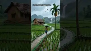 Nostalgic Village Vibes - Rain & Peace 🌿🌧️ #aimindrelaxing#villagelife #nostalgia #clayart