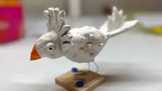Covering the armature in clay