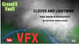 ⚡🌩️Storm Clouds & Lightning Green Screen | No Copyright FX | Free Thunder Overlay