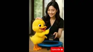 Baby Lucky Duck Swipes Credit Card to Buy a Trampoline! 😂 #funny #ducklingspro #cartoon #duck #lucky