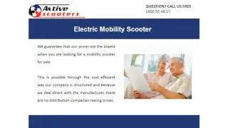 Electric Mobility Scooter at the Lowest Prices from Active Mobility Scooters