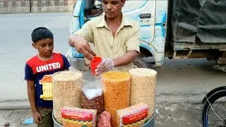 Yummy Masala chanachur recipe How to making chanachur recipe Road side street food jhal chanchur BD
