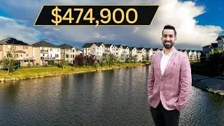 Inside a beautiful $474,900 townhouse in Canals Airdrie!