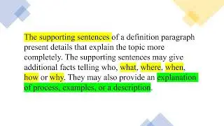 Chapter 6 Definition Paragraph