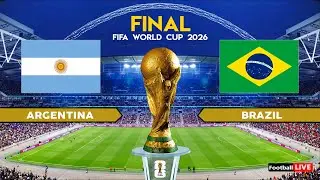 ARGENTINA vs BRAZIL - FIFA World Cup 2026 Final USA | Full Match All Goals | Simulation PES
