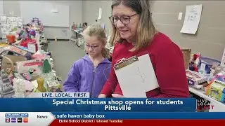 #Pittsville Elementary School opens annual Christmas shop for students