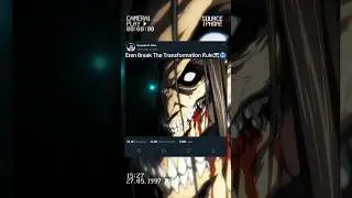 Eren Break The Transformation Rule☠️🥶 #shorts #ytshorts #aot #eren