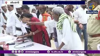 Victims Approach Collector Over Revenue Errors | Karimnagar Land Dispute