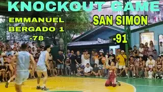 Knockout game brgy San Simon vs brgy Emmanuel bergado 1