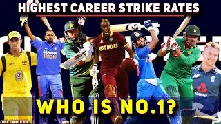 Highest Career Strike Rates in ODI Cricket 🔥 BEST BATSMEN EVER CRICKET