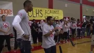 Dwight Howard Visits Cy Lakes HS