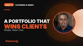 4 | Why Simple Portfolio Pages Convert Better | Hostinger AI Website Builder Tutorial