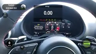 Stock RS3 dragy 1/4 mile test
