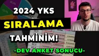 6318 ÖĞRENCİ İLE YKS 2024 SIRALAMA TAHMİNİM ! | SAY-EA-SÖZ-YDT  #yks