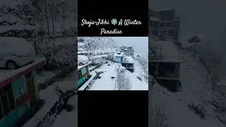 Snowfall + Shoja&ndash;Jibhi = Pure Bliss ❄️💙 #snowvibes