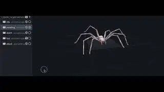 Spider Lunger (giant huntsman) animations+variants - Arthropod Phobia Expansions 4.6
