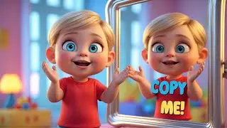 Mirror Song for Kids 🤸✨🪞 Can You Copy Me? | Learn How Mirrors Work #funfortoddlers