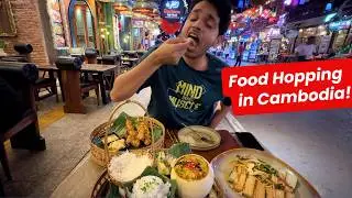 An evening of food hopping in Cambodia 🍔 🥭 Yummmy!