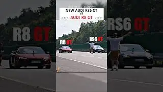 Новый Audi RS6 GT против Audi R8 GT &mdash; дрэг-рейсинг