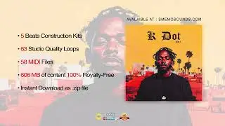 Kendrick Lamar x Mustard (Construction Kits + Midi) Trap Sample Pack 2025