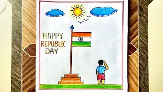 Republic day 2026 drawing || Republic Day poster drawing || happy republic day 