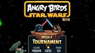 Facebook Tournament 2 (Week 2) Angry Birds Star Wars Walkthrough 3 Stars L&ouml;sung