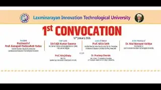 🔴LIVE 1st CONVOCATION LIT UNIVERSITY NAGPUR