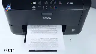 Epson WP-4020: тест на скорость печати текста. Режим 