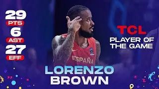 Lorenzo BROWN 🇪🇸 | 29 PTS | 6 AST | 27 EFF | TCL Player of the Game vs. Germany