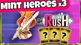 Luna Rush Mint x3 Heroes - NFT Game Open box