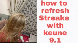 how to refresh old streaks# keune hair colour 9.1review#how to neuterlize orange hair# keune color